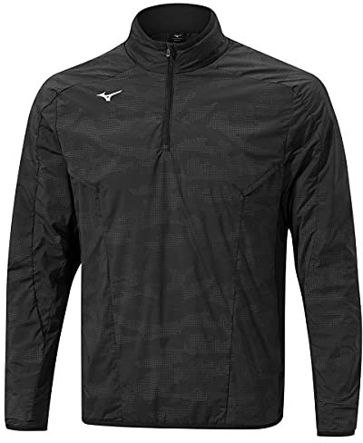 Mizuno Herren bewegen Tech Winter Thermal 1/4 ZIP-Golfjacke - Schwarz - M