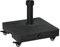 Outsunny Pied de Parasol Base de lestage Parasol carré 4 roulettes dim. 45L x 45l x 39H cm HDPE Noir