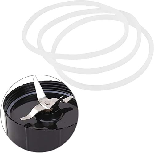 Mixer Gummidichtungsring, Gummidichtung mit 8,4 cm Durchmesser, 3/6 Stück Ersatzdichtungen Gummiring Dichtungsringe Dichtungsteil für Magic Bullet Flat Cross Blade Zubehör Mixer(3 STÜCK)