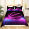 Homewish Leuchtender Basketball Bettbezug für Jungen Mädchen Kinder Neon Farbverlauf Basketballplatz Bettwäsche Sets 135 x 200 cm Sportspiel Bettbezug blau und rosa Dekor Bettwäsche für Schlafzimmer