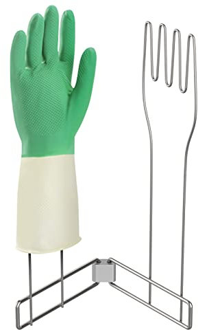 Küchenhandschuhhalter, Edelstahl-Handschuhhalter, vertikale Küchenhandschuhstütze, Mehrzweck-Handschuh-Abflussgestell, Gummi-Handschuh-Trockengestell, Fäustling-Trockengestell (groß)