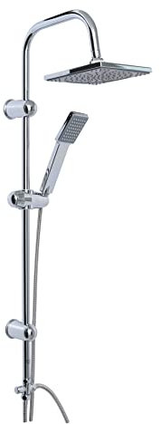 VEREG Duschsäule/Duschpaneel Fine shower Nakia in chrom inklusive Kopf- und Handbrause