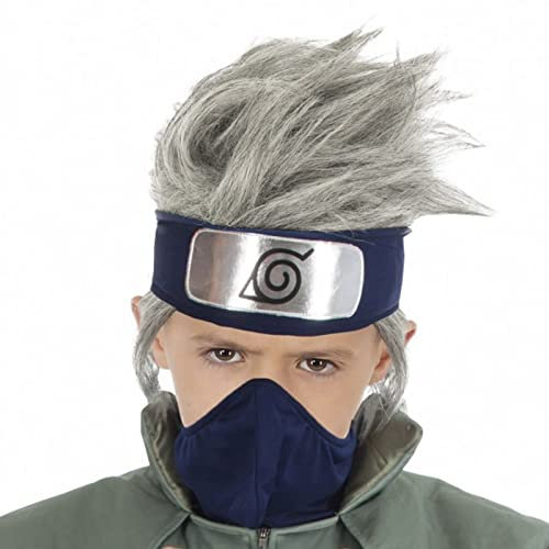 Kakashi Hatake Kinder Perücke | Für Cosplay Kinder Verkleidung | Silber