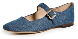 Sam Edelman Women's Michaela Stud Mary Jane Flat, Blue Stone, 10.5