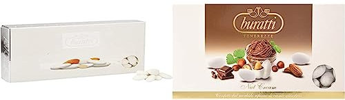 Buratti ConfettiBuratti Confetti alla Mandorla di Avola, Avole Torino - 1000 g & con Ripieno al Gusto di Gianduia, Tenerezze Nut Cream - 1000 gBuratti Confetti