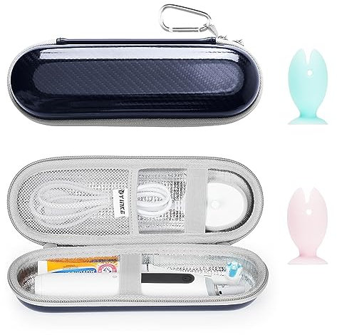 Yinke Porta Spazzolino da Viaggio Elettrico Custodia per Spazzolino Elettrico Oral B Portaspazzolino Elettrico Include Forma Pesce Copri Spazzolino Carino Resistente Adulti & Bambino Viaggi, Domestico