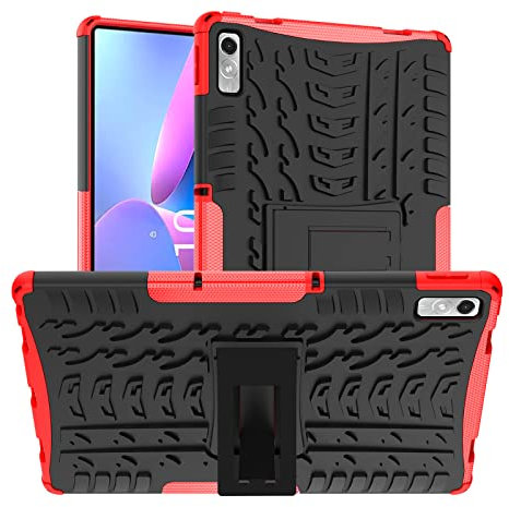 XITODA Custodia per Lenovo Tab P11 (2nd Gen) 11,5 Pollici - Protezione in Silicone & PC Duro Stand Cover per Lenovo Tab P11 Gen 2 TB350FU/TB350XU Tablet,Rosso