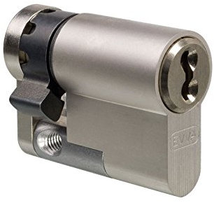 EVVA 4KS Halbzylinder 10 | 42 mm | Hochsicherheits-Zylinder Schließzylinder Tür-Zylinder mit Bohrschutz Ziehschutz Picking-Schutz | Patentschutz bis 2037 | 5 Schlüssel und Sicherungskarte
