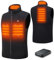 HEWINZE Gilet riscaldato in pile da uomo - Gilet caldo con batteria da 5 V, gilet riscaldato per la caccia.