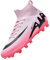 Unitysow Scarpe da Calcio Uomo all'aperto High Top Spikes Tacchetti Professionale Scarpe da Allenamento Leggero Antiscivolo Scarpe da Calcetto,T2309W Rosa,45 EU