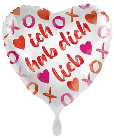 NEU Folienballon - ich hab dich lieb - ca. 45cm Durchmesser