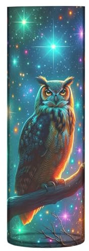 Blumenvase, unzerbrechlich, dekorative moderne Vase, Kunststoffvase für Büro, Zuhause, Meetingtisch, Eule, Nachtsterne