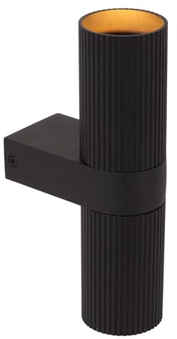 LUCIDE CLUBS - Wandstrahler/Wandleuchte - 2xGU10 - Schwarz