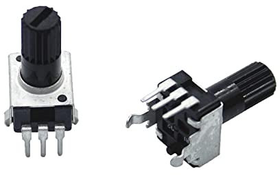 1000 stücke Rv09 Vertikale 12.5mm Welle 1k 2k 5k 10k 20k 50k 100k 0932 Einstellbarer Widerstand 9 Typ 3-Pin Potentiometer (Size : 5K Ohm)(10K Ohm)