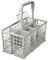 Dishwasher Cutlery Basket Universal Cage compatible basket fits with Bosch//Neff/Siemens/Whirlpool/Smeg Dishwasher grey (Detachable Handle).