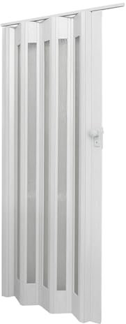 INMOZATA Folding Doors Internal PVC Plastic Internal Doors Sliding Concertina Door Panel Divider, Thickness 10mm