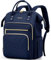 LOVEVOOK Laptop Backpack for Women, 17 inch Womens Backpack for School College with USB Port & Anti-theft Zipper, Large Computer Laptop Rucksack Casual Daypacks for Business Travel, Navy Blue