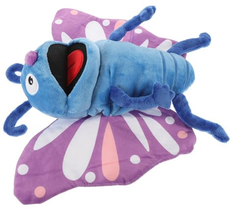 ERINGOGO Plüsch Handpuppe Schmetterling Interaktives für Geschichtenerzählen Kawaii Design Fördert Kreativität Motorik und Eltern Kommunikation