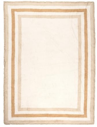 FRAAI | Home & Living Waschbarer Kinderteppich - Milo Beige - 120x170 cm | Kante - Krabbeldecke - Spielmatte - Kinderzimmer, Babyzimmer, Jugendzimmer - Jungen - Mädchen