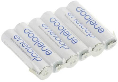 Panasonic eneloop Reihe F1x6 Akkupack 6x Micro (AAA) U-Loetfahne NiMH 7.2V 750 mAh