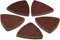 ChiliTec Schleifdreiecke ''Pro-XL'', 50x, Körnung je 10x K40-60-80-120-180, Deltaschleifer, 93x93x93mm