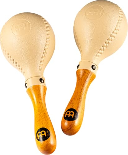 Session Maracas Hand Shaker Rattles with All-weather Synthetic Shells and Solid Wood Handles — NOT MADE IN CHINA — Great for Studio Recordings, 2-YEAR WARRANTY