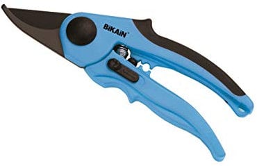 Tijera de Poda a 1 Mano - Modelo 43R - Corte Bypass para Trabajos de Precisión - Resistente y Muy Ligera - Herramienta para la Recolección - Fabricada en Acero al Carbono - Bikain