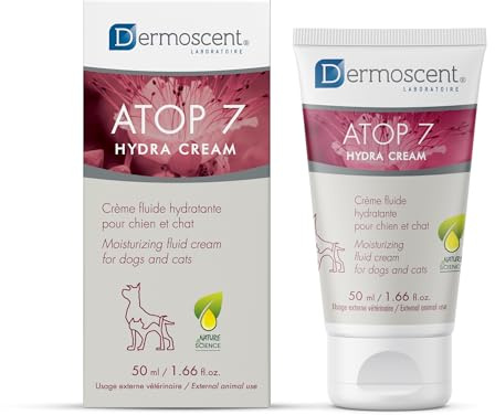 ATOP 7 Hydra Cream | Beruhigende Feuchtigkeitscreme und Schutz für Hunde und Katzen | Beruhigende Linderung bei trockener Haut, Juckreiz und Irritationen | 50ml