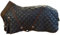 CATAGO Stalldecke 500 g Füllung schwarz mit braun 420D Gehfalte Kreuzgurte (115 cm)