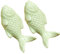 FBSHOP(TM) 2PCS 55mm Grün Cute Fisch Form Keramik Türknauf Griff Knöpfe für Schrank/Schublade/Bad/Kinderzimmer, Great & Fun Decor,7 Farben erhältlich