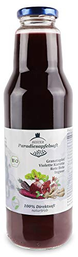 Granatapfel-Violette Karotte-Rote Bete-Ingwer - 100% Bio-Direktsaft (naturtrüb) - 12 x 750 ml