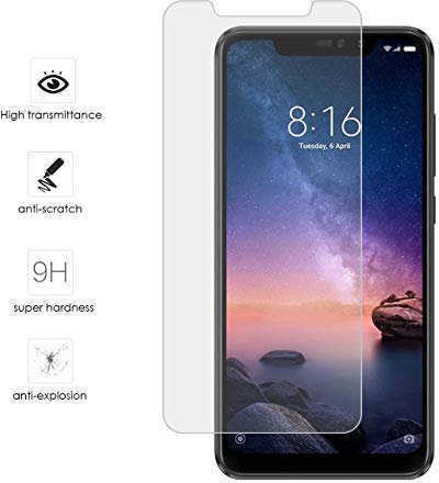 Tumundosmartphone PROTECTOR Cristal Templado para XIAOMI REDMI Note 6 Pro Vidrio