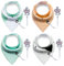 4pack unisex baby baby halstuch sabber leibchen mit schnuller - kette supersicher und absorbierenden reiner baumwolle