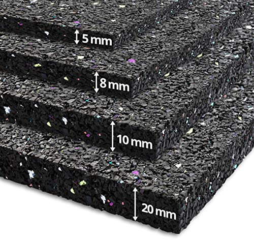etm - Tapis Anti-Vibration 62,5x100 cm - Réduire les vibrations et absorber des chocs - Idéal pour machine à laver, sèche-linge et machine à café - Tapis anti-déplacement en caoutchouc - Épaisseur 1cm