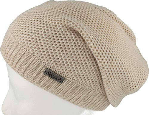 Eisglut Damen Zinal Strickmütze, beige Mel, M 57-58cm