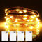 Micro LED Lichterkette Batterie, 4 Stück 6 Meter 60er LED lichterkette mit Timer IP65 Wasserdicht Draht Beleuchtung für Party, Garten, Hochzeit, Weihnachten, Halloween