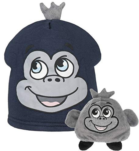 Hutshopping Miki The Monkey Kindermütze Kinderbeanie Wintermütze Kuscheltier (One Size - dunkelblau)