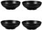 YARNOW Müslischalen Salatschale Melamin Schüssel Schwarz Suppenschalen Japanischer Stil Suppen Nudeln Brei Salat Servierschüssel Küche Restaurant Zuhause 4pcs
