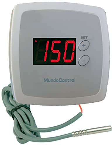 Mundocontrol FN 48 40/+150°C Termostato Digitale di Superficie con Sonda PTC