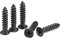 sourcing map M4 x 20mm Wood Screws Phillips Flat Head Carbon Steel Self Tapping Screws Black 100pcs