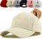 Damen Pferdeschwanz Kappe Baseball Cap Unisex Einstellbare Hohe Unordentliche Bun Ponycap Mit Zöpfen Loch Loop Unisex Herren (Beige)