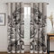 BOVZOX Fenster Vorhang Schlaufen-Vorhang 2 Stück x 117 B x 138cm H Dekorative Gardine Schlaufenschal Fenster-SchalWeinlese & Anker