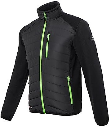KÜBLER Workwear | KÜBLER PULSE TECH Arbeitshybridjacke | schwarz/neongrün | Größe XS