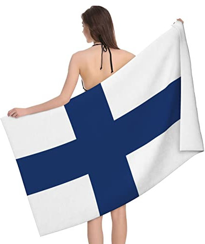 321 Tuch Bade 80X130cm Flagge Von Finnland Badehandtuch Ultraleicht Campinghandtuch Mikrofaser Handtücher Für Wandern, Sauna, Sport