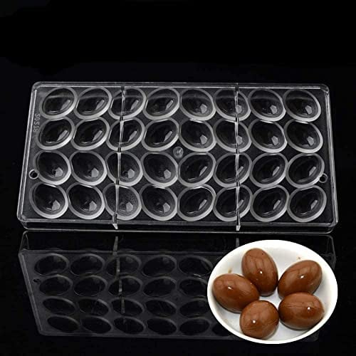 Generic Moule à chocolat en plastique 32 cavités en forme d'œuf de Pâques 3D Transparent