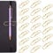 OFFCUP Pencil Holder Clips, 20pcs Pen Paper Clip, Multi Function Metal Pencil Clips Stainess Steel Pen Clip Holder Notebook Inserts Paper Clip for Notebooks Paper Clip Stationery Tool (Gold)