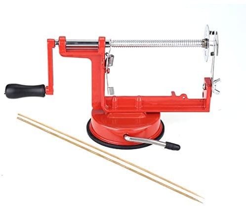 Affettatrice Manuale per Spirale a Patate, Pelapatate Manuale Affettatrice Spirale di Patate in Acciaio Inox per Frutta, Patate, Chip Tornado, Cetrioli, Carote