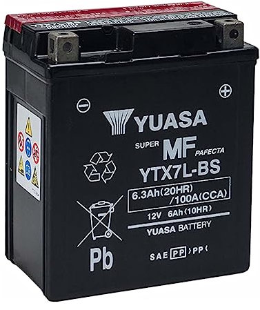 YUASA YTX7L-BS READY PRECHARGE BATTERY PIAGGIO MEDLEY 125 150 2016 2017 2018 2019 2020 2021 2022