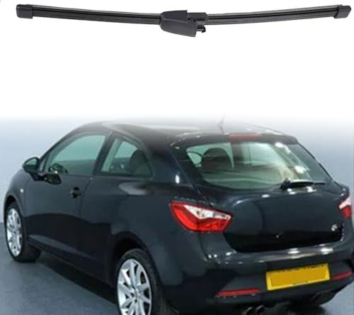 Auto Rear Escobilla Limpiaparabrisas para Seat Ibiza Sport Coupe 6J 2012-2017, Longitud: 13 inch Parabrisas Escobillas Traseras Goma