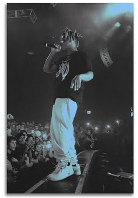 ALOEU Juice Wrld 1 Music Album Art Kit - 12x18in Canvas Prints for Living Room and Bedroom